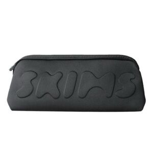 SKIMS Black Neoprene Toiletry Pouch
